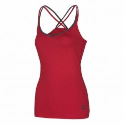 Damska koszulka typu tank top Ocun Corona. Czerwone topy Ocun, xl, bez wzorów, bez kołnierzyka, bez ramiączek. Za 181.50 zł.
