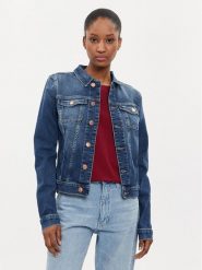 Tommy Jeans Kurtka jeansowa Vivianne DW0DW17959 Niebieski Slim Fit. Niebieskie kurtki Tommy Jeans, xs, bez wzorów, z bawełny, bez kaptura. Za 299.99 zł.