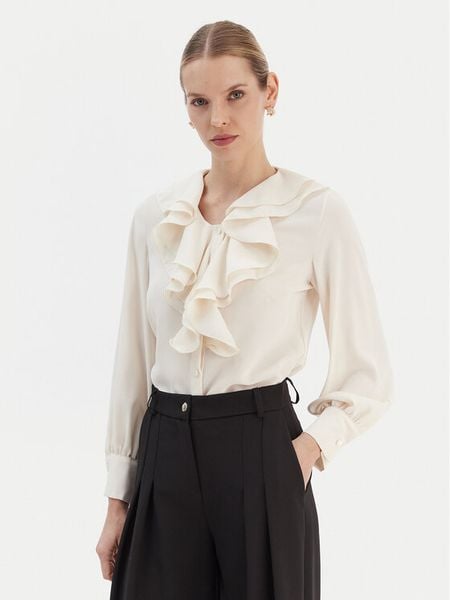 Rinascimento Koszula CFC0020157002 Écru Regular Fit. Koszule Rinascimento, l, bez wzorów, z syntetyku, bez kołnierzyka, bez ramiączek. Za 339.99 zł.