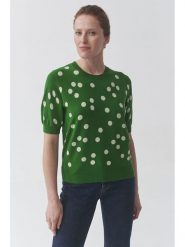 TATUUM Sweter "August" w kolorze ciemnozielonym rozmiar: S. Zielone swetry Tatuum, s, bez wzorów, bez ramiączek. Za 108.74 zł.