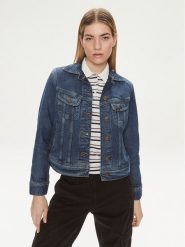 Lee Kurtka jeansowa Rider 112341297 Niebieski Regular Fit. Niebieskie kurtki Lee, xs, bez wzorów, z bawełny, bez kaptura. Za 399.99 zł.