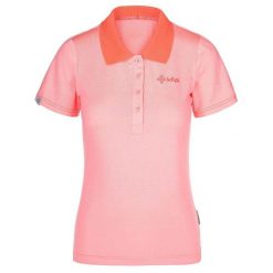 Funkcjonalna koszulka polo damska Kilpi COLLAR-W. Czerwone koszulki polo Kilpi, na lato, bez wzorów, z materiału, bez kołnierzyka, bez ramiączek. Za 112.21 zł.