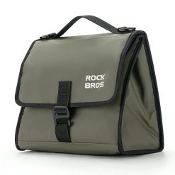 Torba rozszerzana do roweru składanego ROCKBROS. Szare torby na ramię ROCKBROS, bez wzorów, biznesowe, na ramię, duże, bez dodatków. Za 158.72 zł.