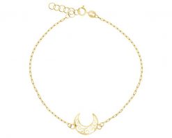 Złota bransoletka - Księżyc. Żółte bransoletki Apart, złote. Za 399.00 zł.