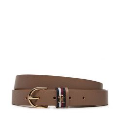 Pasek Damski Tommy Hilfiger. Brązowe paski TOMMY HILFIGER, bez wzorów. Za 149.99 zł.