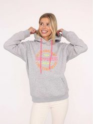 Zwillingsherz Bluza "Sarah" w kolorze szarym rozmiar: S/M. Szare bluzy Zwillingsherz, m, bez wzorów, z bawełny, z kapturem. Za 189.29 zł.