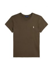 Polo Ralph Lauren T-Shirt 211B14605011 Brązowy Classic Fit. Brązowe koszulki polo Polo Ralph Lauren, s, bez wzorów, z bawełny, bez kołnierzyka, bez ramiączek. Za 399.99 zł.