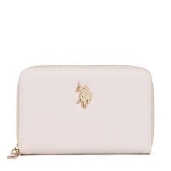 Duży Portfel Damski U.S. Polo Assn. Brązowe portfele U.S. Polo Assn., bez wzorów. Za 159.99 zł.