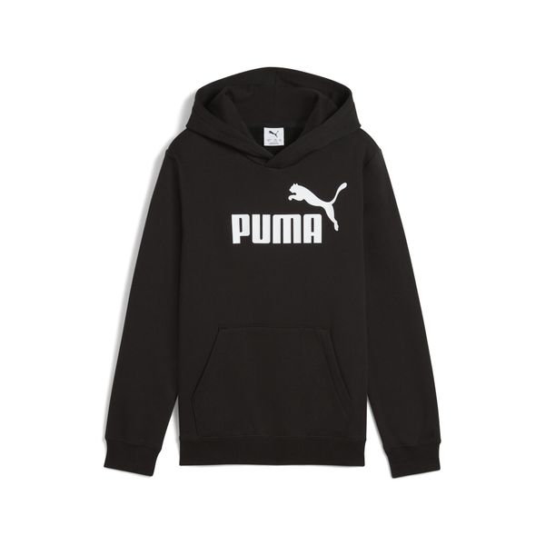 Młodzieżowa polarowa bluza z kapturem ESS z logo No. 1 PUMA. Czarna bluzy Puma, m, bez wzorów, z dżerseju, z kapturem. Za 149.00 zł.