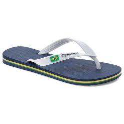 Niebieskie Japonki Ipanema Wygodne Obuwie Damskie. Niebieskie klapki Ipanema, bez wzorów, z materiału, bez obcasa. Za 89.99 zł.