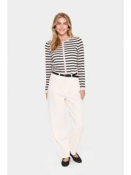 SAINT TROPEZ Kardigan w kolorze jasnoróżowo-czarnym rozmiar: L. Czarne kardigany Saint Tropez, l, bez wzorów. Za 91.77 zł.