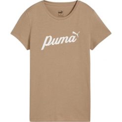 Koszulka sportowa damska Puma ESS Script. Białe koszulki sportowe Puma, bez wzorów, bez ramiączek. Za 85.00 zł.