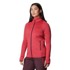 Bluza damska Columbia Crystal Leaf Omni-Heat. Czerwone bluzy Columbia, xs, bez wzorów, bez kaptura. Za 319.99 zł.
