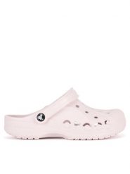 Crocs Klapki BAYA 10126-6PI Różowy. Czerwone klapki Crocs, bez wzorów, z materiału, bez obcasa. Za 199.99 zł.