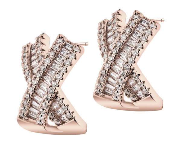 Kolczyki z mosiądzu pozłacane z cyrkoniami. Kolczyki Artelioni, z cyrkonią, pozłacane. Za 179.00 zł.