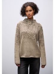 Street One Sweter w kolorze beżowym rozmiar: 36. Brązowe swetry Street One, bez wzorów, bez ramiączek. Za 183.59 zł.