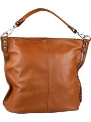 Florence Bags Skórzana torebka "Taba" w kolorze jasnobrązowym - 32 x 31 x 16 cm rozmiar: onesize. Brązowe torby na ramię Florence Bags, bez wzorów, z materiału, na ramię, bez dodatków. Za 304.99 zł.