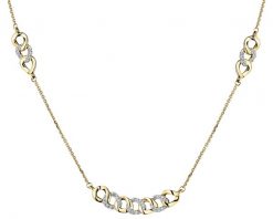 Naszyjnik z żółtego złota z diamentami - 0,10 ct - próba 585. Żółte naszyjniki Apart, z diamentem, złote. Za 2,590.00 zł.