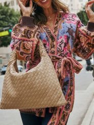 Milan Kiss Kardigan w kolorze brązowo-błękitno-różowym rozmiar: S. Brązowe kardigany Milan Kiss, s, bez wzorów, z tkaniny. Za 217.99 zł.