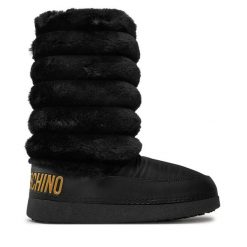 Śniegowce LOVE MOSCHINO. Czarne trapery i śniegowce Love Moschino. Za 849.99 zł.