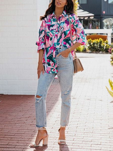 Milan Kiss Bluzka ze wzorem rozmiar: M. Bluzki Milan Kiss, m, bez wzorów, bez kołnierzyka, bez ramiączek. Za 118.84 zł.