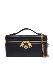 Tory Burch Torebka Charlie Quilted East-West 186036 Czarny. Czarne torebki klasyczne Tory Burch, bez wzorów, ze skóry, bez dodatków. Za 2,419.00 zł.