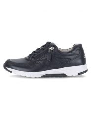 Gabor Skórzane sneakersy w kolorze granatowym rozmiar: 37,5. Niebieskie trampki Gabor, bez wzorów, ze skóry, bez zapięcia. Za 254.95 zł.