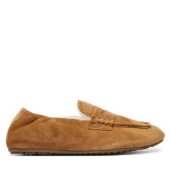Kapcie EMU Australia. Brązowe obuwie domowe EMU Australia, bez wzorów, bez zapięcia. Za 474.99 zł.