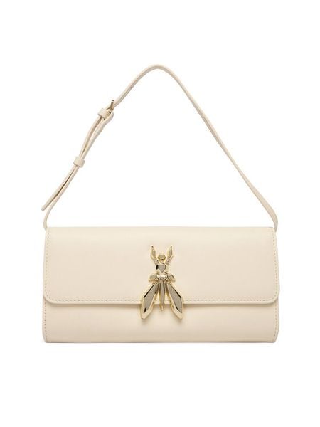 Patrizia Pepe Torebka 8B0304/L061 Écru. Torebki klasyczne Patrizia Pepe, bez wzorów, ze skóry, bez dodatków. Za 1,129.00 zł.