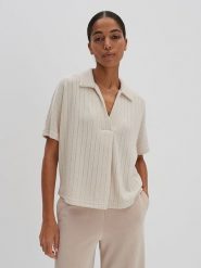 Someday Bluzka w kolorze beżowym rozmiar: M. Brązowe swetry someday., m, bez wzorów, bez ramiączek. Za 159.59 zł.