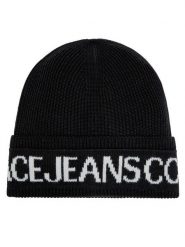 Versace Jeans Couture Czapka 75VAZK40 Czarny. Czarne czapki Versace Jeans Couture, bez wzorów, z jeansu. Za 489.99 zł.