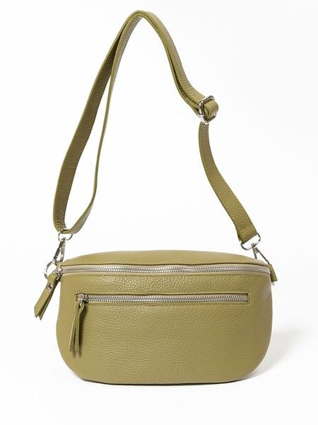 Lucca Baldi Skórzana saszetka "Burano" w kolorze oliwkowym - 30 x 19 x 2 cm rozmiar: onesize. Zielone torby na ramię Lucca Baldi, bez wzorów, z materiału, sportowe, przez ramię, bez dodatków. Za 222.94 zł.