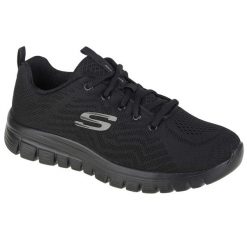Buty sportowe Sneakersy damskie, Skechers Graceful-Get Connected. Czarne obuwie sportowe Skechers, z gumy, bez zapięcia, trekkingowe, Skechers Sport. Za 304.00 zł.