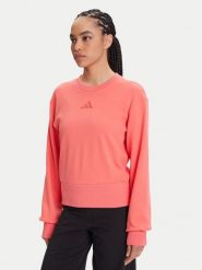 Adidas Bluza ALL SZN French Terry KD9775 Koralowy Regular Fit. Pomarańczowe bluzy Adidas, l, bez wzorów, z bawełny, bez kaptura. Za 239.99 zł.