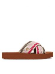 LOVE MOSCHINO Klapki JA28324G0OJQC20B Kolorowy. Klapki Love Moschino, bez wzorów, z materiału, bez obcasa. Za 659.99 zł.