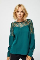 Koszula z łączonych materiałów. Koszule MOODO, s, bez wzorów, z materiału, bez kołnierzyka, bez ramiączek. W wyprzedaży za 9.99 zł.