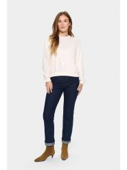 SAINT TROPEZ Bluza w kolorze kremowym rozmiar: L. Brązowe bluzy Saint Tropez, l, bez wzorów, z bawełny, bez kaptura. Za 86.99 zł.