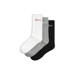 Skarpetki Wilson Logo U (x3). Białe skarpety Wilson, bez wzorów, z materiału. Za 109.00 zł.