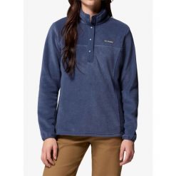 Bluza bez kaptura damska Columbia Benton Springs Half Snap Pull Over II. Niebieskie bluzy Columbia, bez wzorów, bez kaptura. Za 203.49 zł.