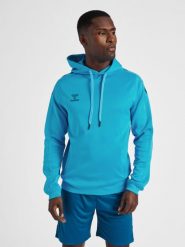 Bluza do piłki ręcznej dla dorosłych Hummel hml CORE XK poly z kapturem. Niebieskie bluzy Hummel, na wiosnę, m, bez wzorów, z materiału, z kapturem. Za 196.70 zł.
