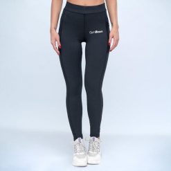 Legginsy damskie fitness elastyczne czarne Mesh. Czarne legginsy GYMBEAM, s, bez wzorów, z elastanu. Za 83.90 zł.
