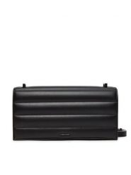 Calvin Klein Torebka Line Quilt Sm Conv Shoulder Bag K60K612639 Czarny. Czarne listonoszki Calvin Klein, bez wzorów, ze skóry, bez dodatków. Za 599.99 zł.
