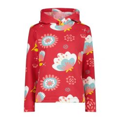 Damska bluza z kapturem CMP. Czerwone bluzy CMP, bez wzorów, z kapturem. Za 290.50 zł.