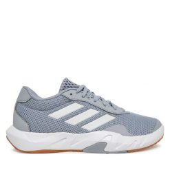 Buty na siłownię adidas. Szare obuwie sportowe Adidas, bez zapięcia, na fitness i siłownię. Za 329.99 zł.