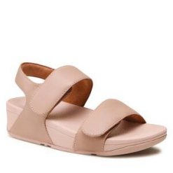 Sandały FitFlop. Brązowe sandały FitFlop, bez wzorów, bez obcasa, na koturnie, bez zapięcia. Za 339.99 zł.