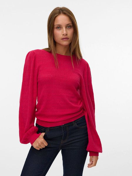 Vero Moda Sweter w kolorze różowym rozmiar: M. Różowe swetry Vero Moda, m, bez wzorów, bez ramiączek. Za 80.89 zł.