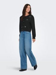 JDY Kardigan "Faye" w kolorze antracytowym rozmiar: XL. Czarne kardigany JDY, xl, z aplikacjami. Za 126.45 zł.