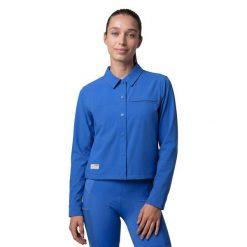 Damska letnia wierzchnia koszula kolarska gravel Kolarstwo Siroko Emberly-W Blue. Niebieskie koszule SIROKO, xs, bez wzorów, z materiału, bez kołnierzyka, bez ramiączek. Za 381.00 zł.