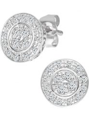 Revoni Złote kolczyki-wkrętki z z diamentami rozmiar: onesize. Szare kolczyki Revoni, z diamentem, złote. Za 1,683.25 zł.