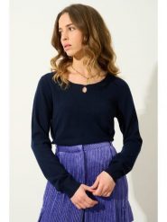 AUTHENTIC CASHMERE Kaszmirowy sweter "Glyder" w kolorze granatowym rozmiar: M. Niebieskie swetry AUTHENTIC CASHMERE, m, bez wzorów, z kaszmiru, bez ramiączek. Za 326.99 zł.